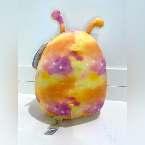Helmut the Alien Squishmallows 8” NWT eating an ice cream cone marbled orange - Picture 3 of 5